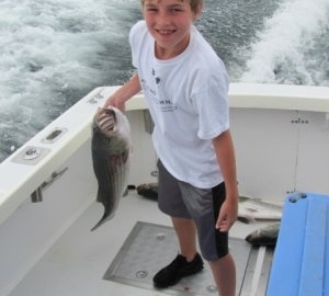 Striped Bass Fishing Hyannis Kids